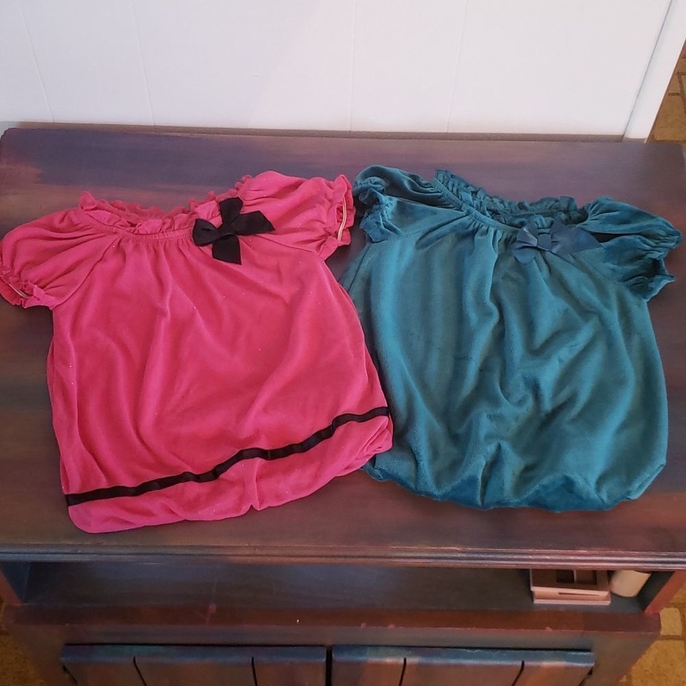 Cute Pair of Healthtex Girls Tops Sz 18 Mos